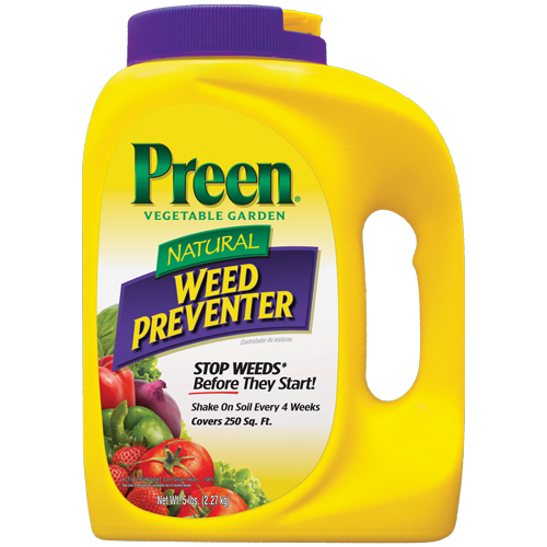 Preen Natural Vegetable Garden Weed Preventer bottle