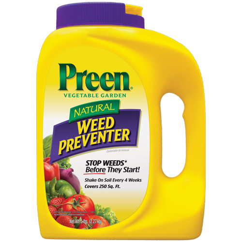 Preen Natural Vegetable Garden Weed Preventer bottle
