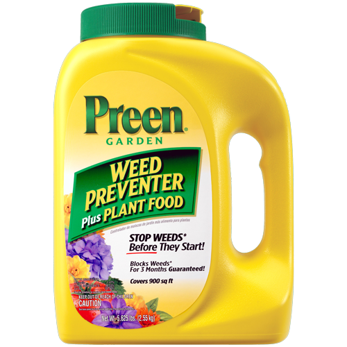 Preen Garden Weed Preventer Plus Plant Food bottle