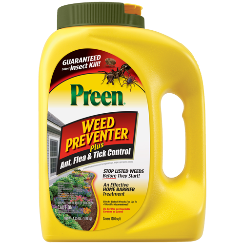 Preen Garden Weed Preventer Plus Ant, Flea & Tick Control