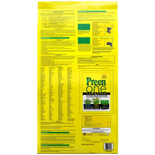 Preen Label Preen One Lawncare